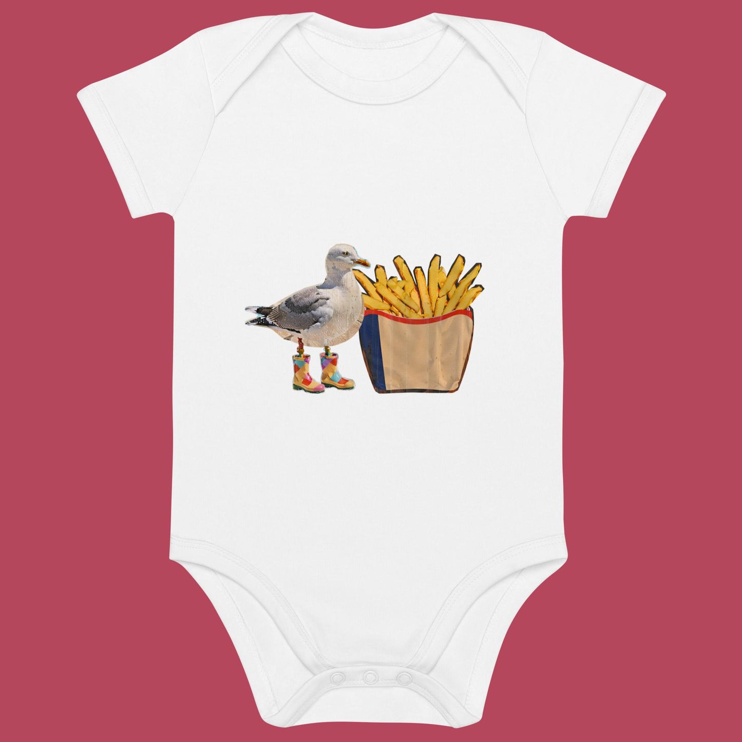 Bio Babystrampler - Pommesmöwe