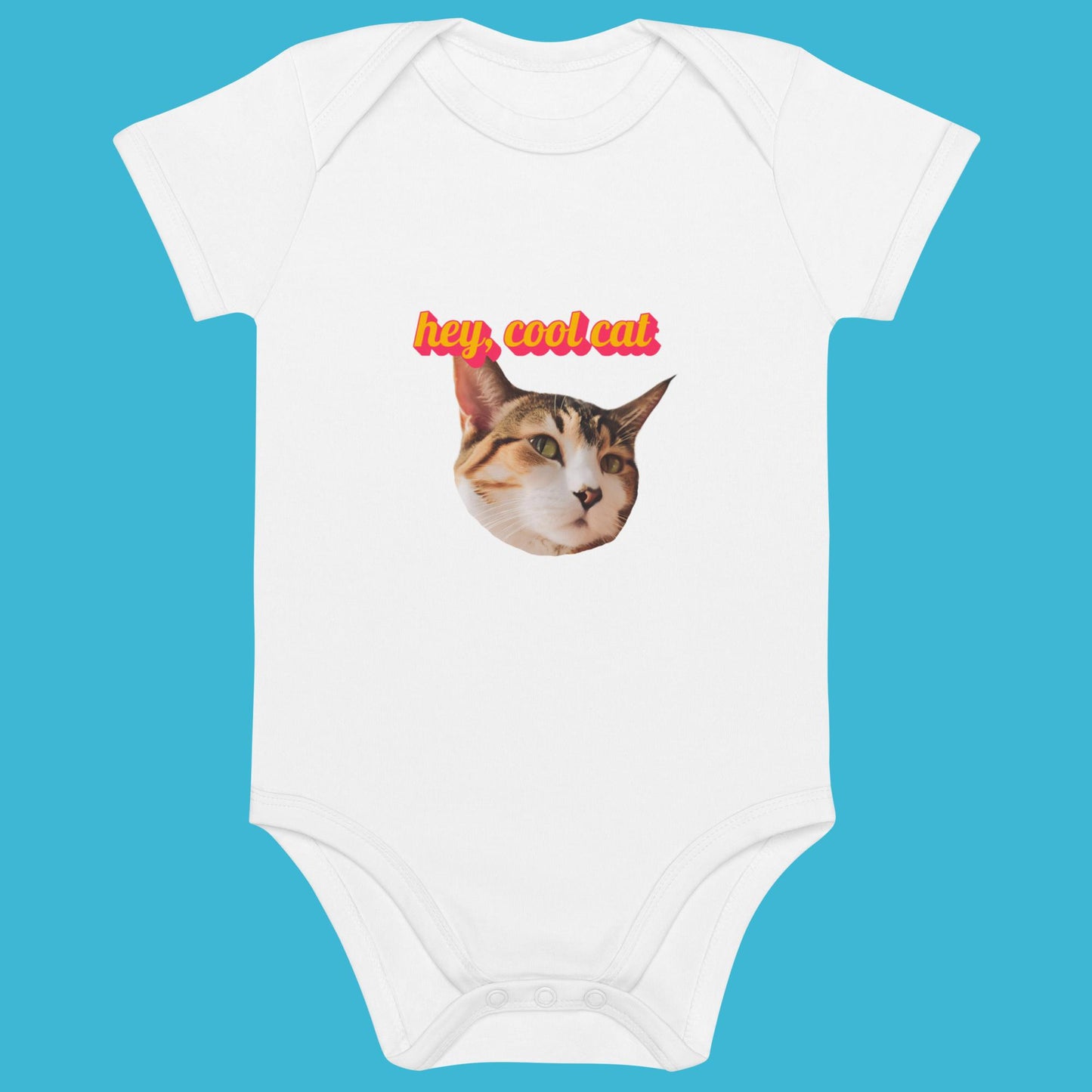 Bio Babystrampler - cool cat