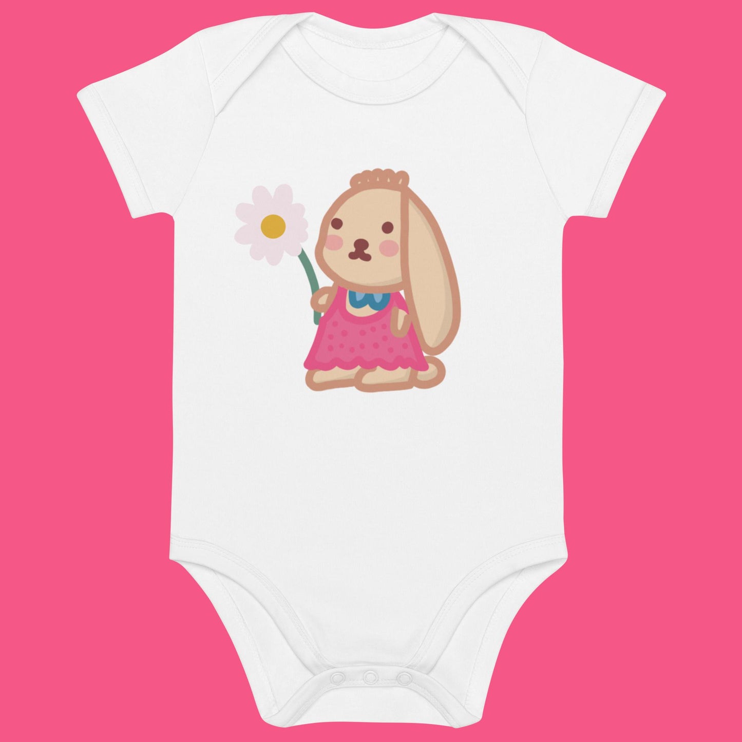 Bio Babystrampler - kleines Häschen