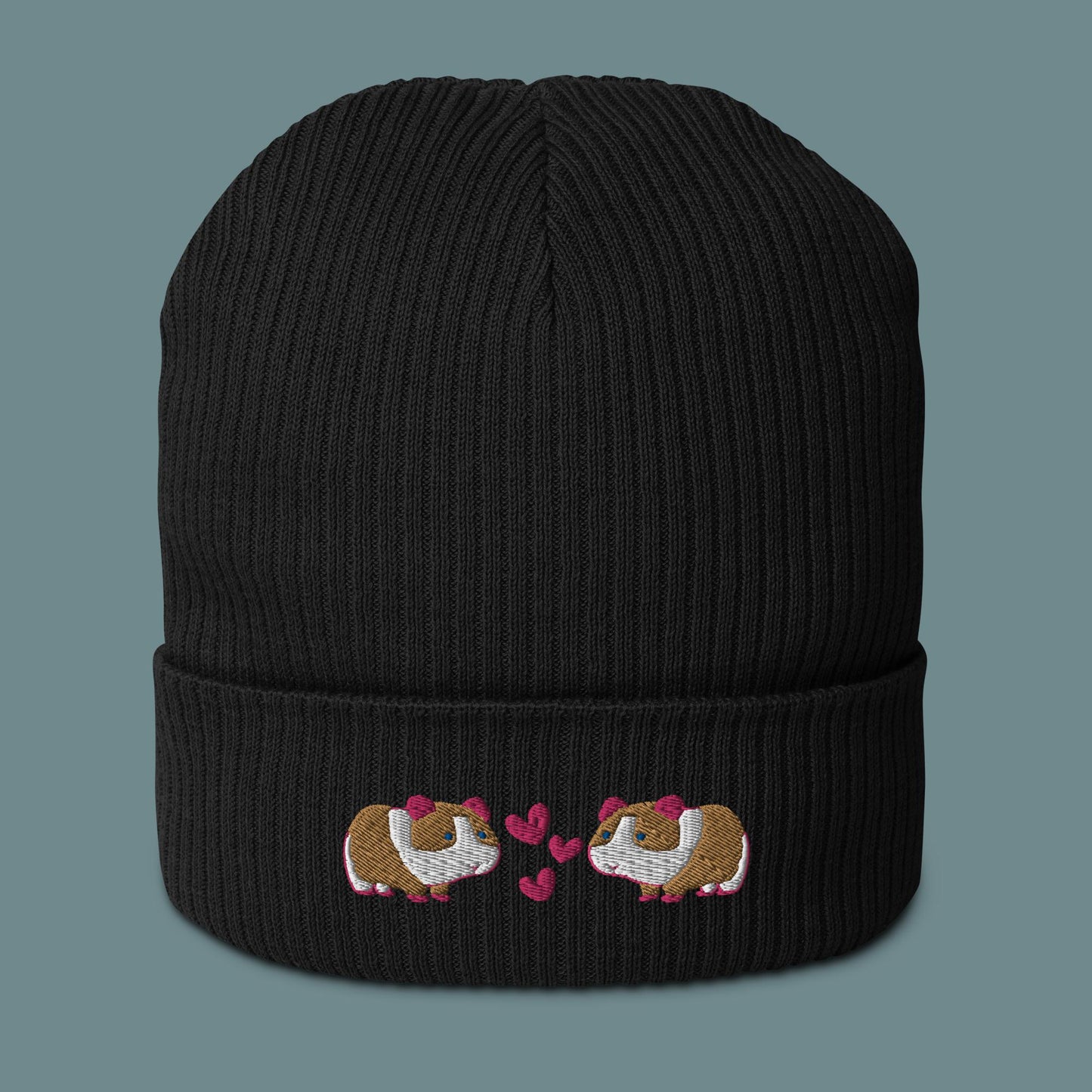 Bio Beanie - verliebte Meerschweinchen
