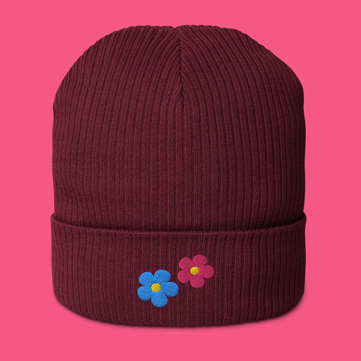 Bio Beanie - Blümchen
