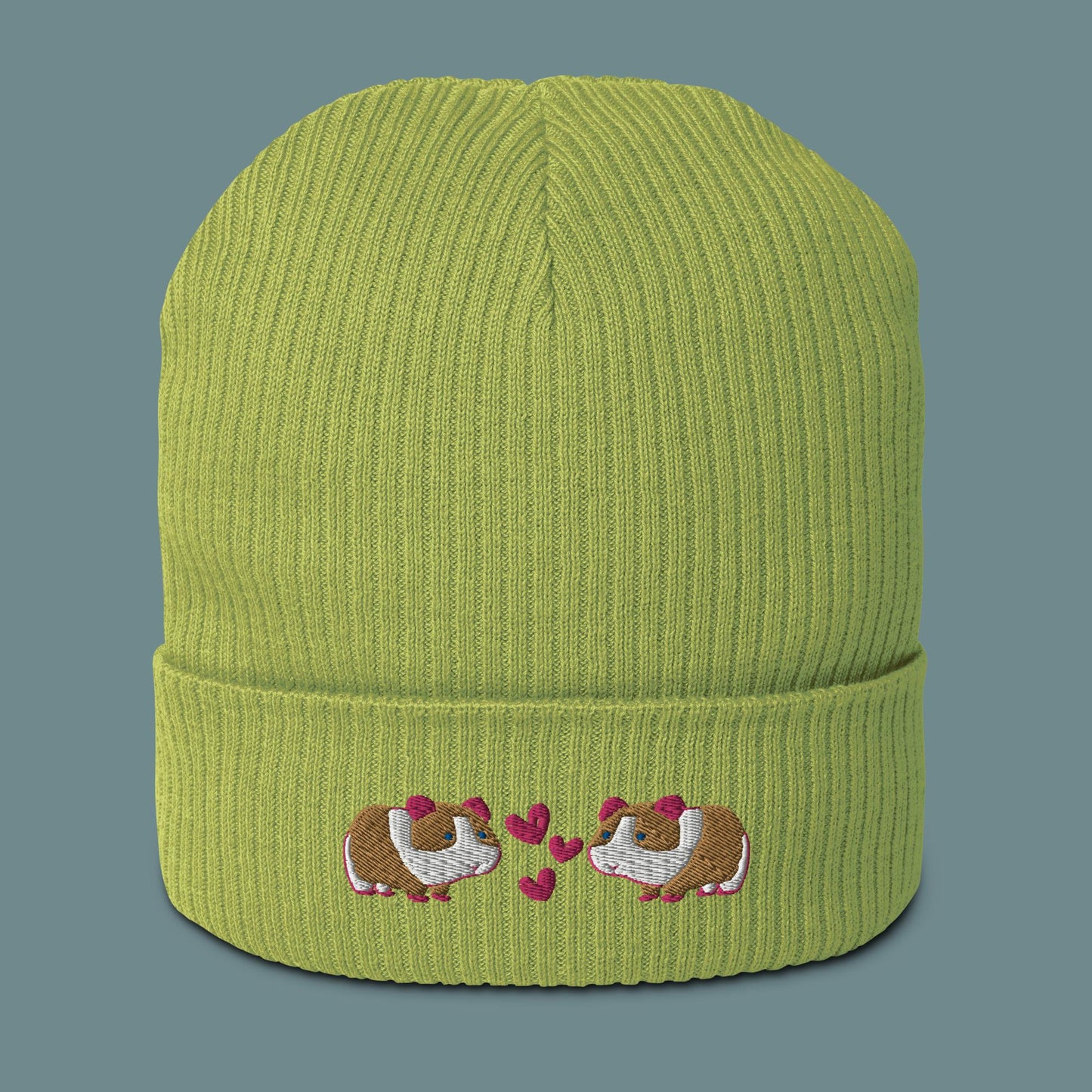 Bio Beanie - verliebte Meerschweinchen