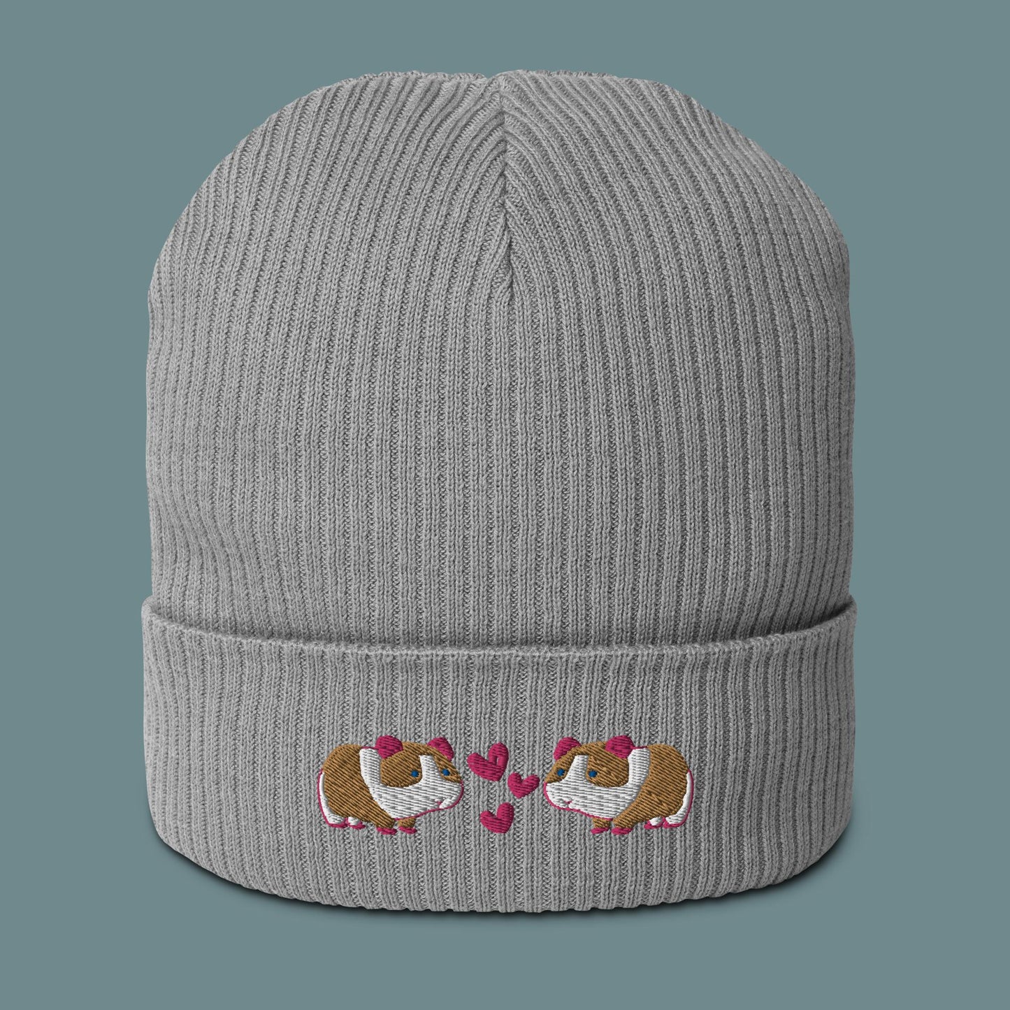 Bio Beanie - verliebte Meerschweinchen