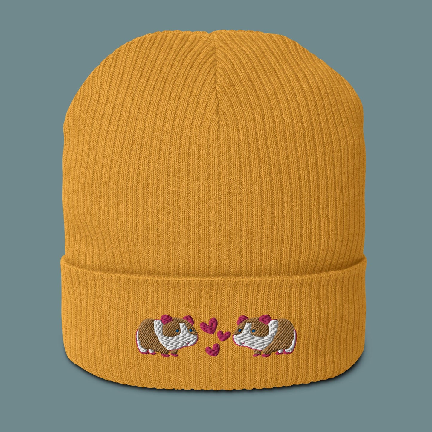 Bio Beanie - verliebte Meerschweinchen