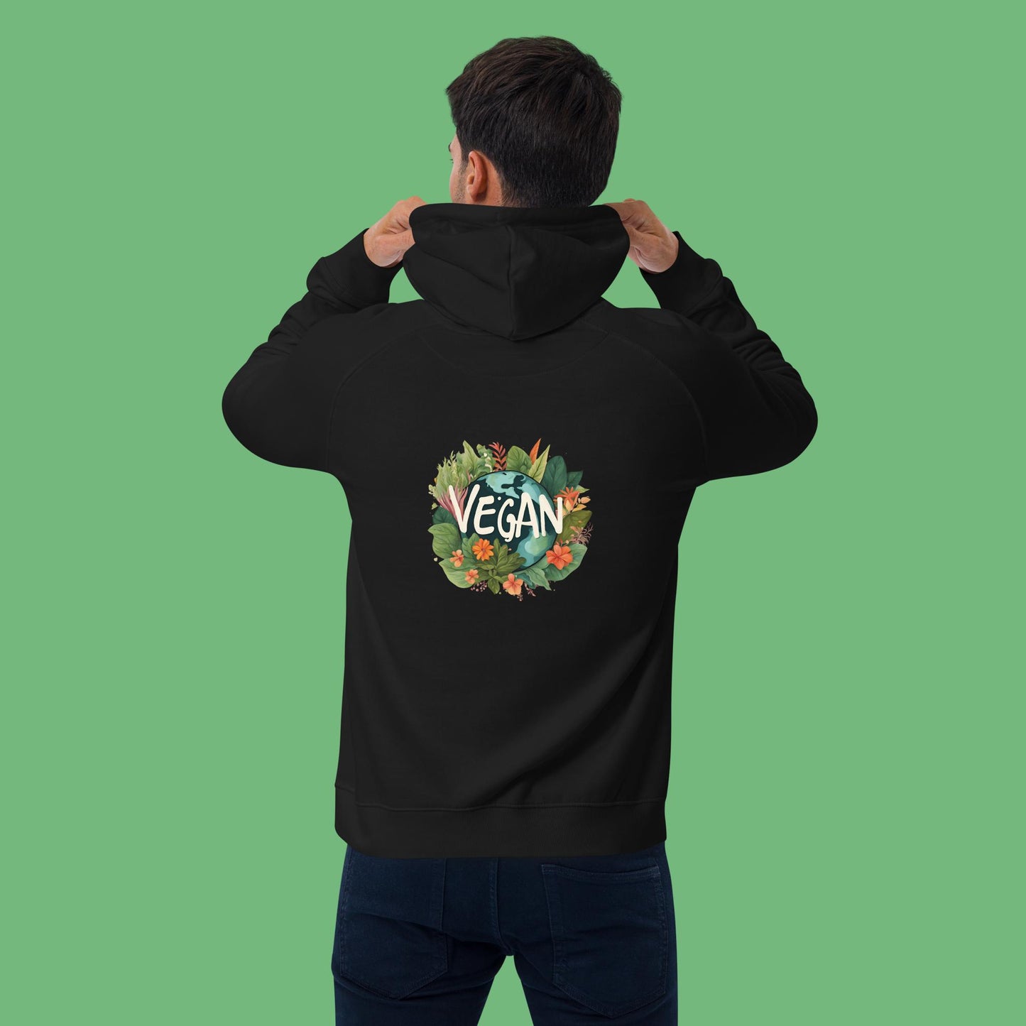 Bio-Raglan-Hoodie - vegan