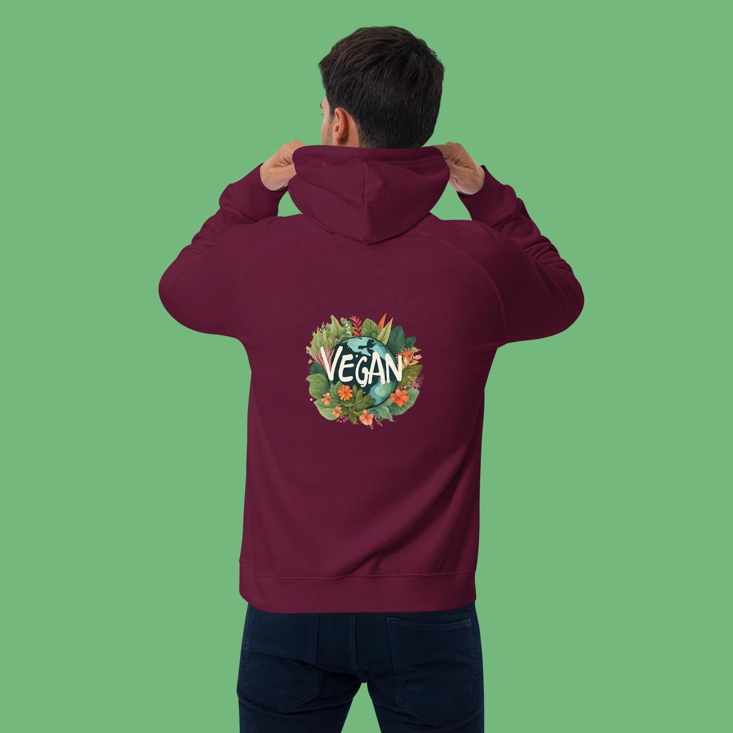 Bio-Raglan-Hoodie - vegan