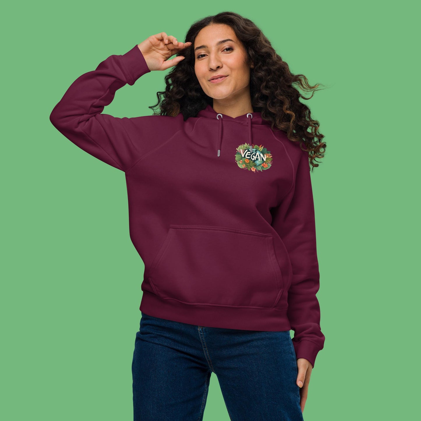 Bio-Raglan-Hoodie - vegan