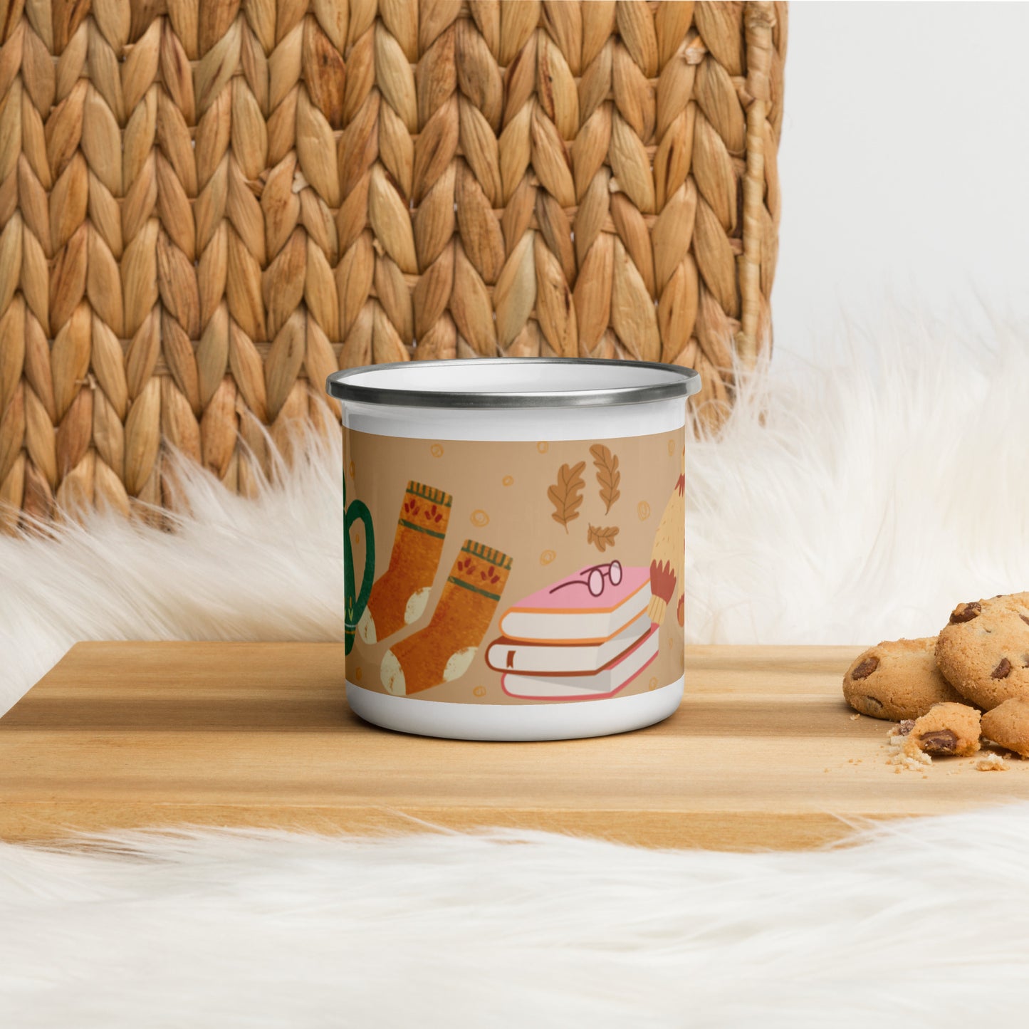 Emailletasse - Herbst