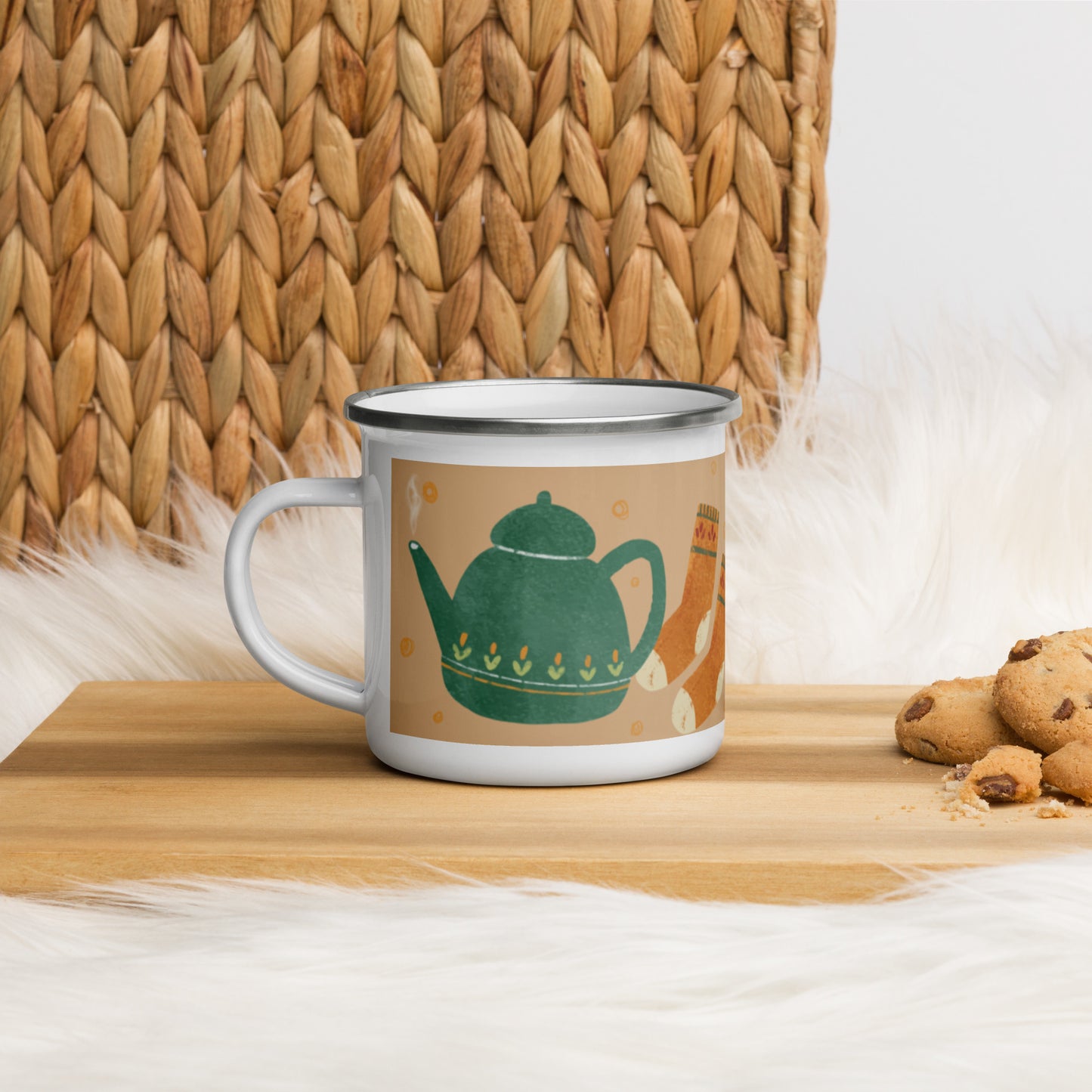 Emailletasse - Herbst