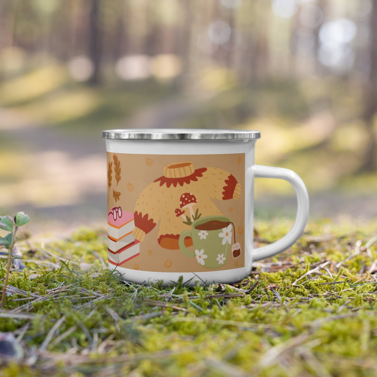 Emailletasse - Herbst