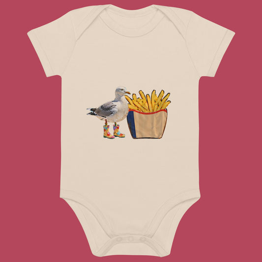 Bio Babystrampler - Pommesmöwe