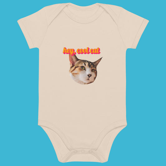Bio Babystrampler - cool cat