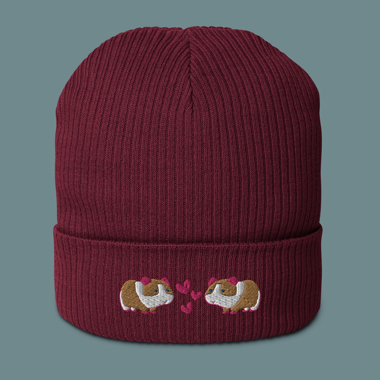 Bio Beanie - verliebte Meerschweinchen