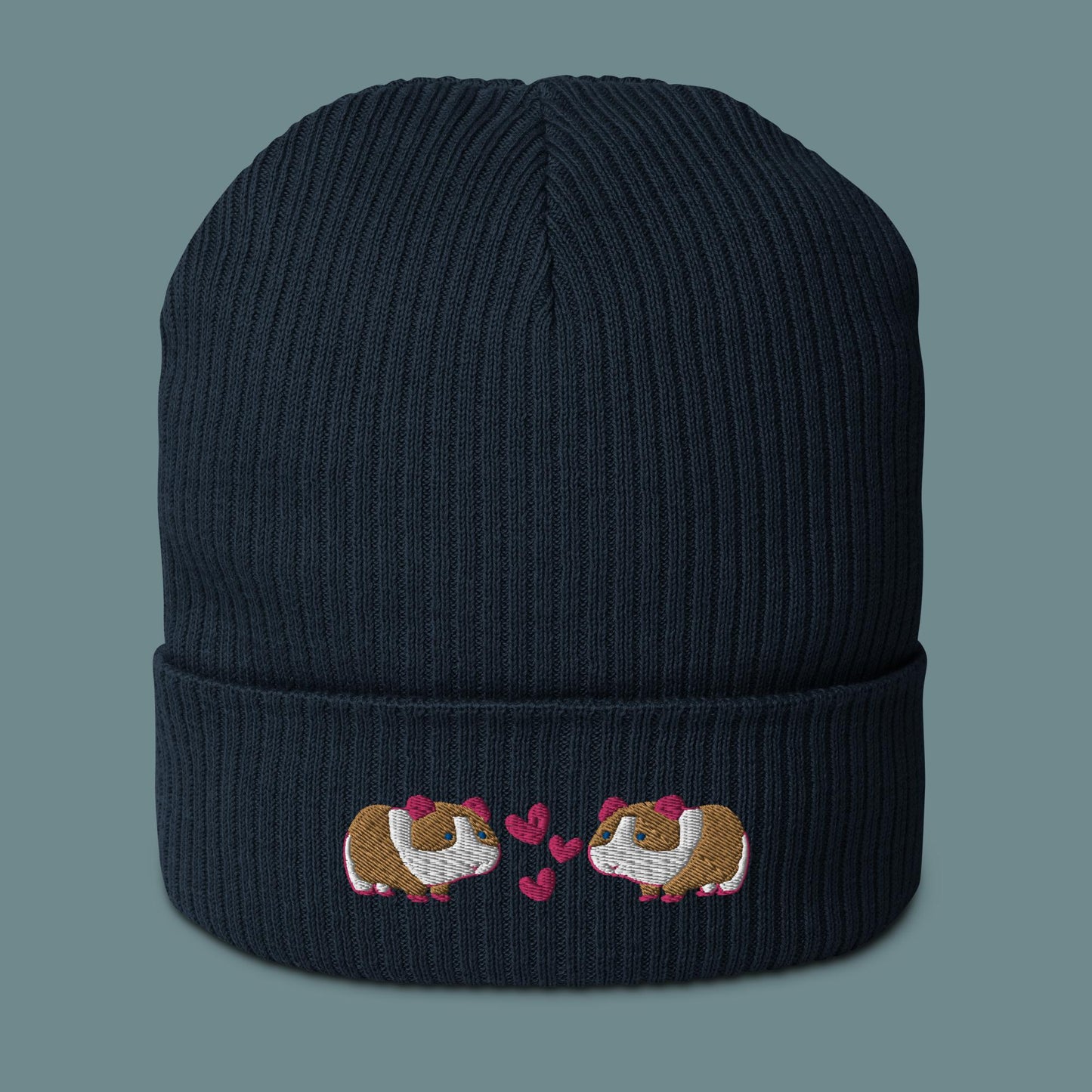 Bio Beanie - verliebte Meerschweinchen